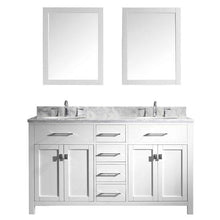 Load image into Gallery viewer, Virtu USA Caroline 60&quot; Double Sink Top Vanity with Mirrors- Virtuusa