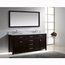 Load image into Gallery viewer, Caroline 72&quot; Double Sink Italian Carrara White Marble Top Vanity with Mirror - Vanity Grace Store - Virtuusa