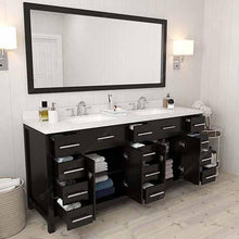 Load image into Gallery viewer, Caroline Parkway 72&quot; Double Sink Dazzle White Quartz Top Vanity - Vanity Grace Store