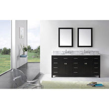 Load image into Gallery viewer, Caroline Parkway 72&quot; Double Sink Italian Carrara White Marble Top Vanity with Mirrors - Vanity Grace Store - Virtuusa