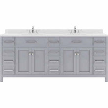 Load image into Gallery viewer, Caroline Parkway 78&quot; Double Sink Dazzle White Quartz Top Vanity - Vanity Grace Store
