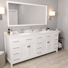 Load image into Gallery viewer, Caroline Parkway 78&quot; Double Sink Dazzle White Quartz Top Vanity - Vanity Grace Store