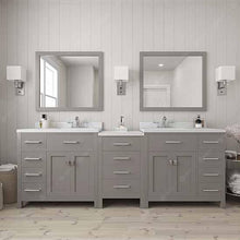 Load image into Gallery viewer, Caroline Parkway 93&quot; Double Sink Dazzle White Quartz Top Vanity - Vanity Grace Store