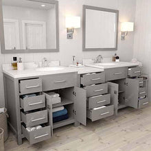 Load image into Gallery viewer, Caroline Parkway 93&quot; Double Sink Dazzle White Quartz Top Vanity - Vanity Grace Store