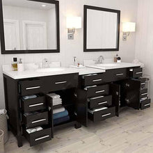 Load image into Gallery viewer, Caroline Parkway 93&quot; Double Sink Dazzle White Quartz Top Vanity - Vanity Grace Store
