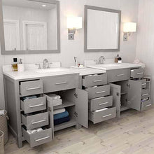 Load image into Gallery viewer, Caroline Parkway 93&quot; Double Sink Dazzle White Quartz Top Vanity - Vanity Grace Store