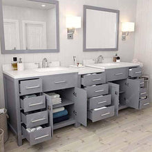 Load image into Gallery viewer, Caroline Parkway 93&quot; Double Sink Dazzle White Quartz Top Vanity - Vanity Grace Store