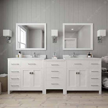 Load image into Gallery viewer, Caroline Parkway 93&quot; Double Sink Dazzle White Quartz Top Vanity - Vanity Grace Store