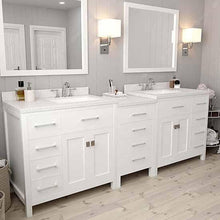 Load image into Gallery viewer, Caroline Parkway 93&quot; Double Sink Dazzle White Quartz Top Vanity - Vanity Grace Store