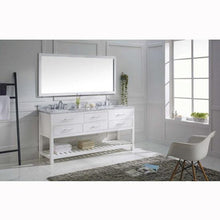 Load image into Gallery viewer, Caroline Estate 72&quot; Double Sink Italian Carrara White Marble Top Vanity with Faucet and Mirror - Vanity Grace Store - Virtuusa