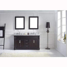 Load image into Gallery viewer, Victoria 60&quot; Double Sink Italian Carrara White Marble Top Vanity with Mirrors - Vanity Grace Store - Virtuusa