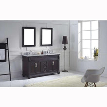 Load image into Gallery viewer, Victoria 60&quot; Double Sink Italian Carrara White Marble Top Vanity with Mirrors - Vanity Grace Store - Virtuusa