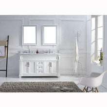 Load image into Gallery viewer, Victoria 60&quot; Double Sink Italian Carrara White Marble Top Vanity with Mirrors - Vanity Grace Store - Virtuusa