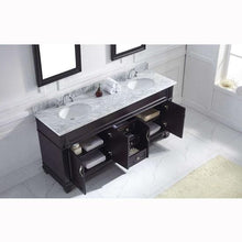 Load image into Gallery viewer, Victoria 72&quot; Double Sink Italian Carrara White Marble Top Vanity with Mirrors - Vanity Grace Store - Virtuusa