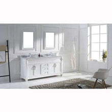 Load image into Gallery viewer, Victoria 72&quot; Double Sink Italian Carrara White Marble Top Vanity with Mirrors - Vanity Grace Store - Virtuusa