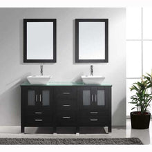 Load image into Gallery viewer, Bradford 60&quot; Double Sink Vanity with Faucet and Mirrors - Vanity Grace Store - Virtuusa