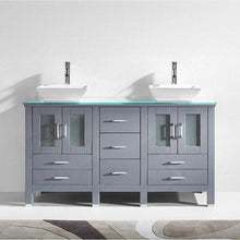 Load image into Gallery viewer, Bradford 60&quot; Double Sink Vanity with Faucet - Vanity Grace Store - Virtuusa