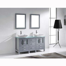 Load image into Gallery viewer, Bradford 60&quot; Double Sink Vanity with Faucet and Mirrors - Vanity Grace Store - Virtuusa