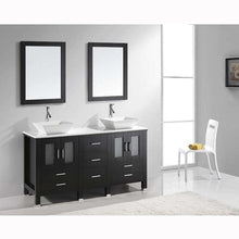 Load image into Gallery viewer, Bradford 60&quot; Double Sink Vanity with Faucet and Mirrors - Vanity Grace Store - Virtuusa