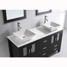 Load image into Gallery viewer, Bradford 60&quot; Double Sink Vanity with Faucet and Mirrors - Vanity Grace Store - Virtuusa