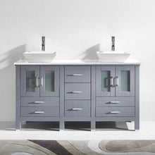 Load image into Gallery viewer, Bradford 60&quot; Double Sink Vanity with Faucet - Vanity Grace Store - Virtuusa