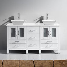 Load image into Gallery viewer, Bradford 60&quot; Double Sink Vanity with Faucet - Vanity Grace Store - Virtuusa