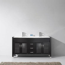 Load image into Gallery viewer, Ava 63&quot; Double Sink White Engineered Stone Top Vanity with Faucet - Vanity Grace Store - Virtuusa
