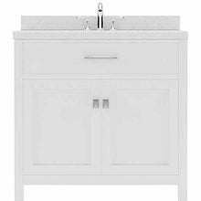 Load image into Gallery viewer, Caroline 36&quot; Single Sink Dazzle White Quartz Top Vanity - Vanity Grace Store