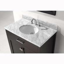 Load image into Gallery viewer, Caroline 36" Single Sink Italian Carrara White Marble Top Vanity with Mirror - Vanity Grace Store - Virtuusa