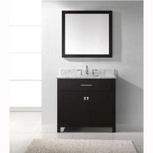 Load image into Gallery viewer, Caroline 36" Single Sink Italian Carrara White Marble Top Vanity with Faucet and Mirror - Vanity Grace Store - Virtuusa