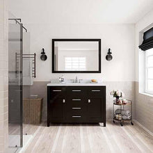 Load image into Gallery viewer, Caroline 48&quot; Single Sink Dazzle White Quartz Top Vanity with Mirror - Vanity Grace Store - Virtuusa