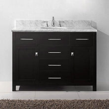 Load image into Gallery viewer, Caroline 48&quot; Single Sink Italian Carrara White Marble Top Vanity - Vanity Grace Store - Virtuusa