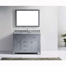 Load image into Gallery viewer, Caroline 48&quot; Single Sink Italian Carrara White Marble Top Vanity with Mirror - Vanity Grace Store - Virtuusa