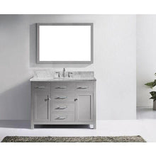 Load image into Gallery viewer, Caroline 48&quot; Single Sink Italian Carrara White Marble Top Vanity with Mirror - Vanity Grace Store - Virtuusa