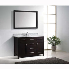 Load image into Gallery viewer, Caroline 48&quot; Single Sink Italian Carrara White Marble Top Vanity with Mirror - Vanity Grace Store - Virtuusa