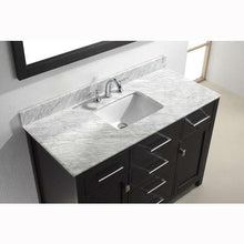 Load image into Gallery viewer, Caroline 48&quot; Single Sink Italian Carrara White Marble Top Vanity with Faucet and Mirror - Vanity Grace Store - Virtuusa