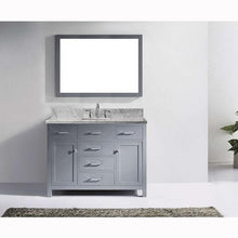 Load image into Gallery viewer, Caroline 48&quot; Single Sink Italian Carrara White Marble Top Vanity with Faucet and Mirror - Vanity Grace Store - Virtuusa