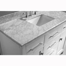 Load image into Gallery viewer, Caroline 48&quot; Single Sink Italian Carrara White Marble Top Vanity with Mirror - Vanity Grace Store - Virtuusa