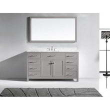 Load image into Gallery viewer, Caroline 60&quot; Single Sink Italian Carrara White Marble Top Vanity with Mirror - Vanity Grace Store - Virtuusa