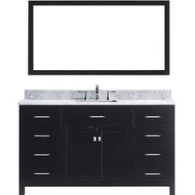 Load image into Gallery viewer, Caroline 60&quot; Single Sink Italian Carrara White Marble Top Vanity with Mirror - Vanity Grace Store - Virtuusa