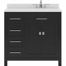 Load image into Gallery viewer, Caroline Parkway 36&quot; Single Sink Dazzle White Quartz Top Vanity - Vanity Grace Store