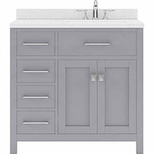 Load image into Gallery viewer, Caroline Parkway 36&quot; Single Sink Dazzle White Quartz Top Vanity - Vanity Grace Store