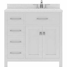 Load image into Gallery viewer, Caroline Parkway 36&quot; Single Sink Dazzle White Quartz Top Vanity - Vanity Grace Store