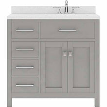 Load image into Gallery viewer, Caroline Parkway 36&quot; Single Sink Dazzle White Quartz Top Vanity - Vanity Grace Store