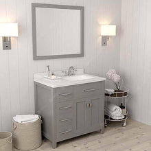 Load image into Gallery viewer, Caroline Parkway 36&quot; Single Sink Dazzle White Quartz Top Vanity - Vanity Grace Store