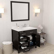 Load image into Gallery viewer, Caroline Parkway 36&quot; Single Sink Dazzle White Quartz Top Vanity - Vanity Grace Store