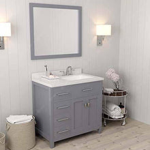 Load image into Gallery viewer, Caroline Parkway 36&quot; Single Sink Dazzle White Quartz Top Vanity - Vanity Grace Store