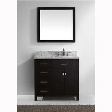 Load image into Gallery viewer, Caroline Parkway 36&quot; Single Sink Italian Carrara White Marble Top Vanity with Mirror - Vanity Grace Store - Virtuusa