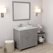 Load image into Gallery viewer, Caroline Parkway 36&quot; Single Sink Dazzle White Quartz Top Vanity - Vanity Grace Store - Virtuusa