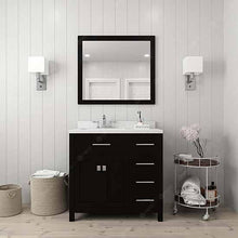 Load image into Gallery viewer, Caroline Parkway 36&quot; Single Sink Dazzle White Quartz Top Vanity with Mirror - Vanity Grace Store - Virtuusa